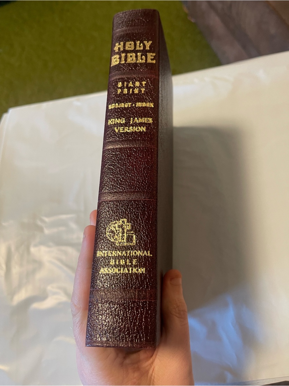 Holy BIble KJV Giant Print International Bible Association 1980 Leather - Picture 3 of 7